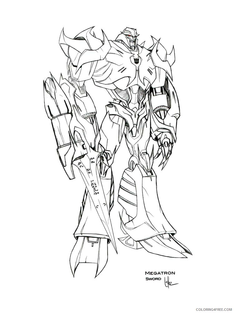 Coloringanddrawings.com is the reference for coloring pages and drawings to print. Megatron Coloring Pages Megatron 2 Printable 2021 4044 Coloring4free Coloring4free Com