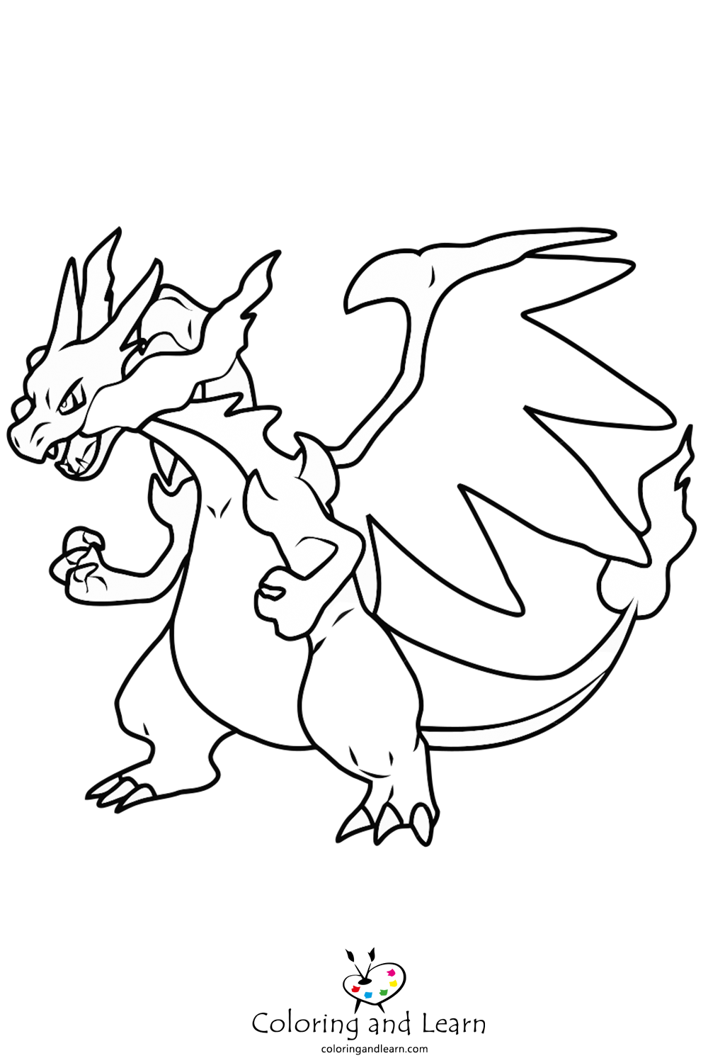 Charizard Coloring Pages (FREE) (2025) Coloring and Learn