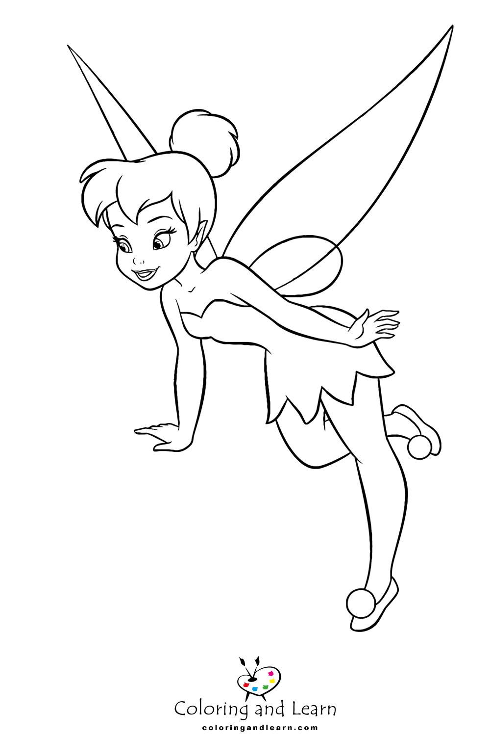 Tinkerbell Halloween Coloring Pages