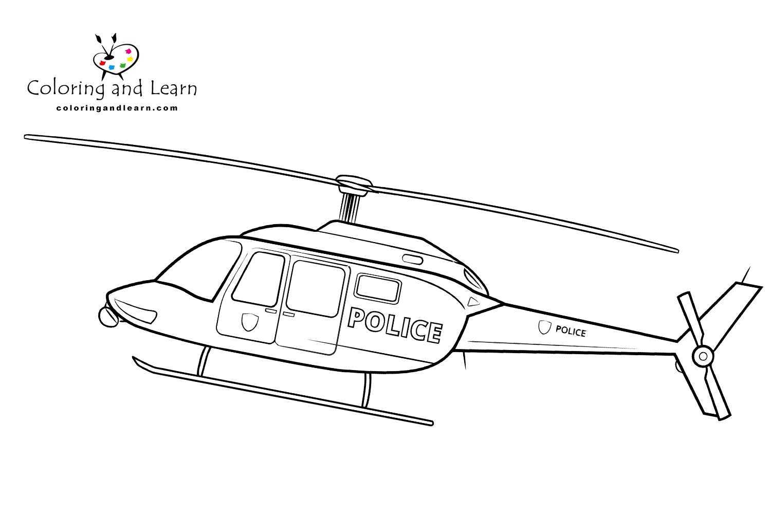 Helicopter Coloring Pages (FREE) (2025) Coloring and Learn