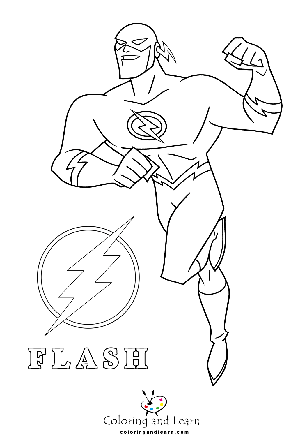 Flash Coloring Pages (FREE) (2024) Coloring and Learn