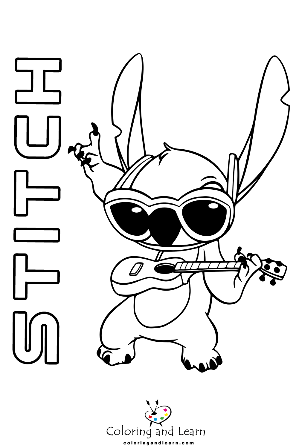 Stitch Coloring Pages (FREE) (2025) Coloring and Learn