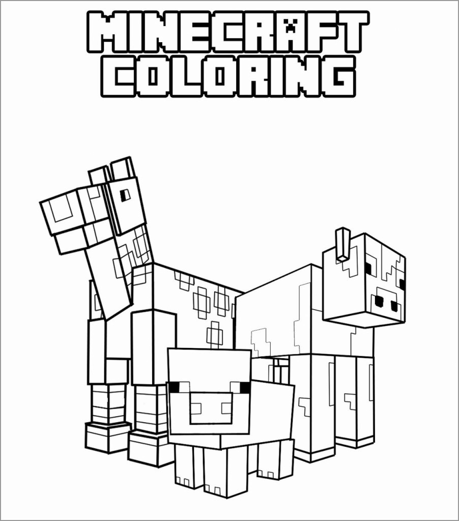 Minecraft Coloring Pages ColoringBay