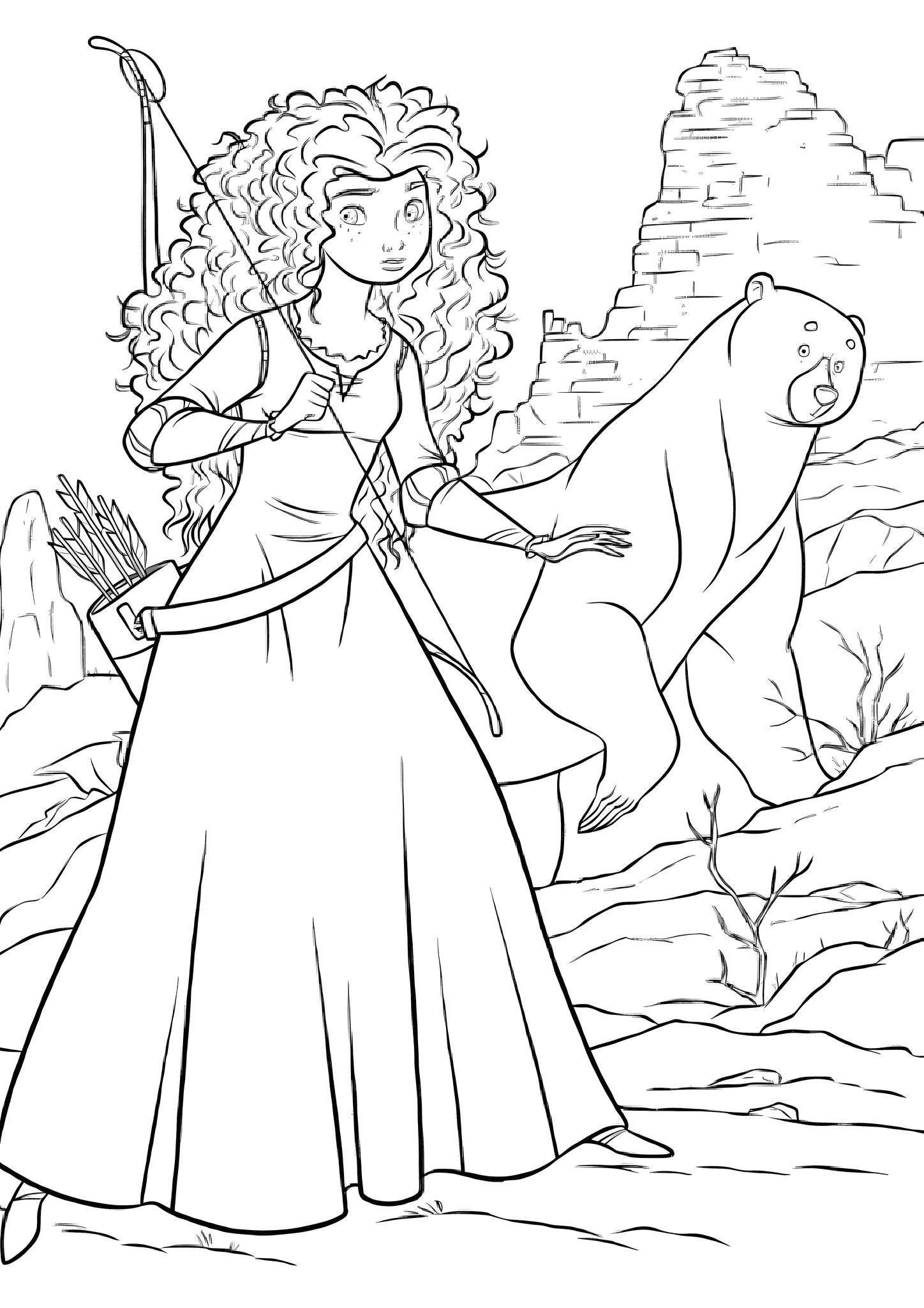 Brave Coloring Pages (Free PDF Printables)