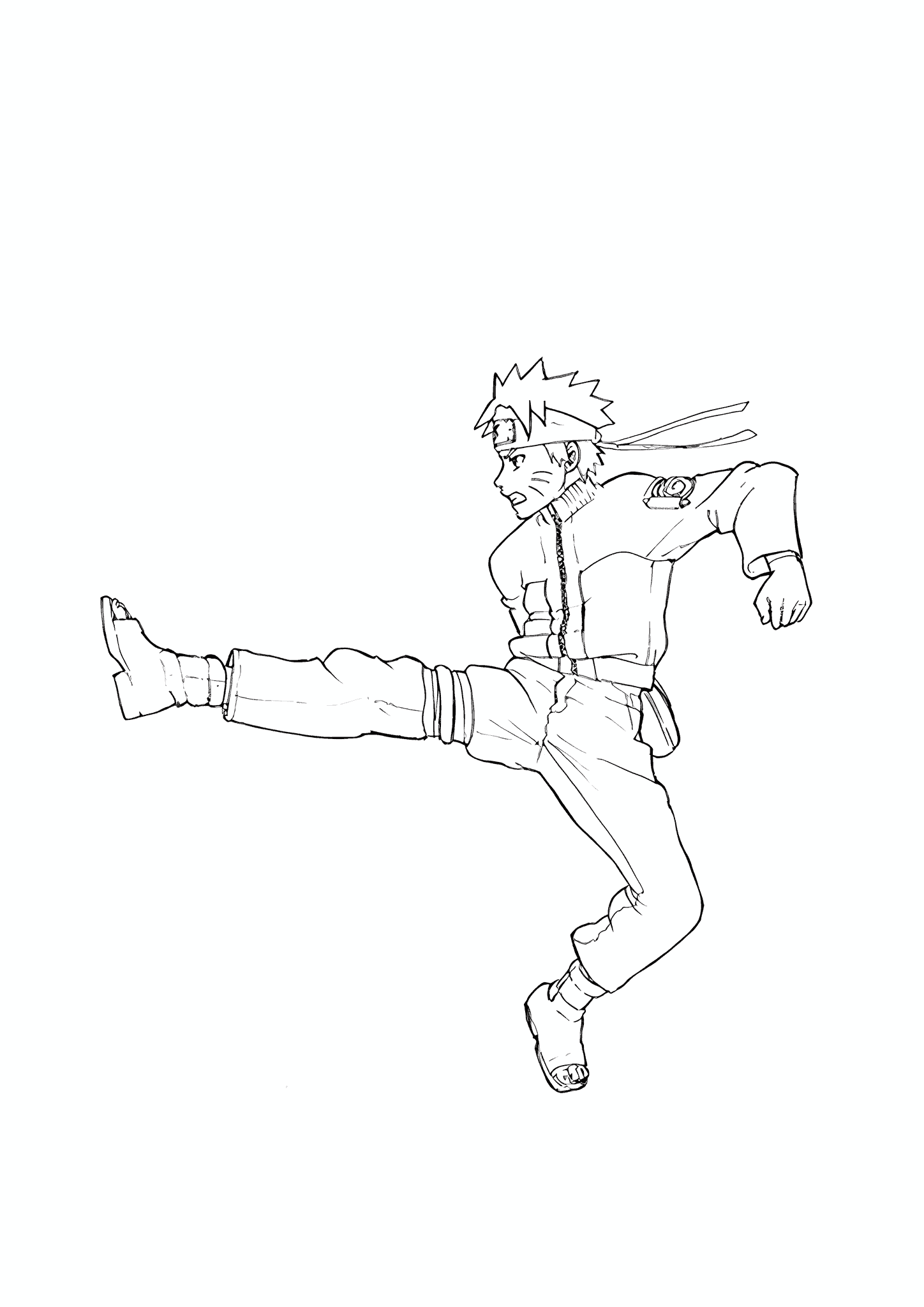 Rock Lee (Naruto) Coloring Page