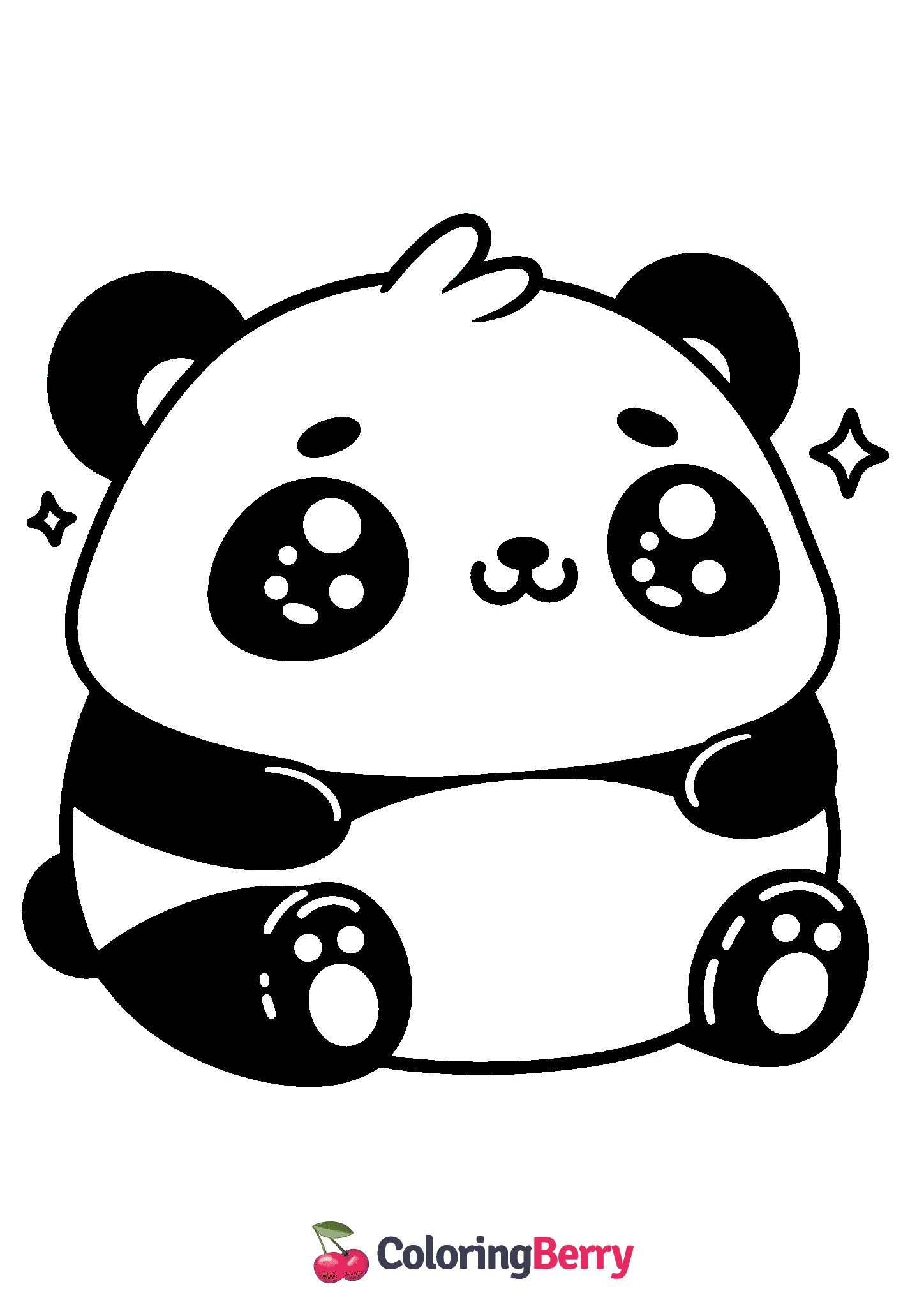Panda Squishmallow Coloring Page (Free PDF Printable)