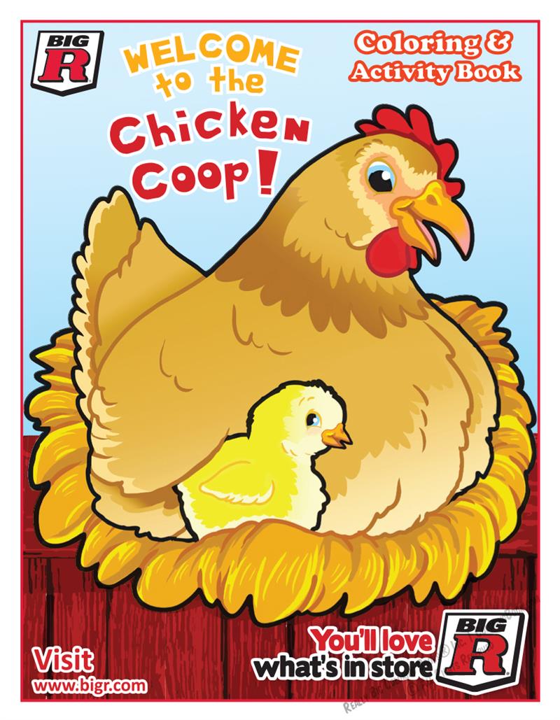 Big R Stores to the Chicken Coop Coloring Book