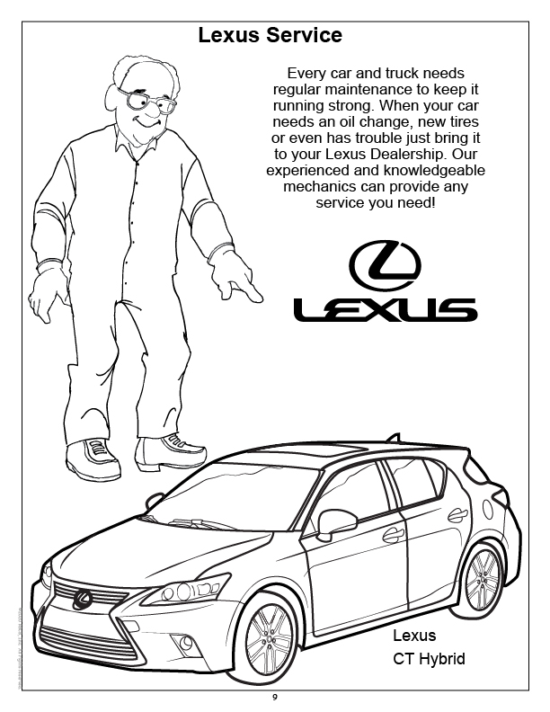 Lexus Coloring Pages