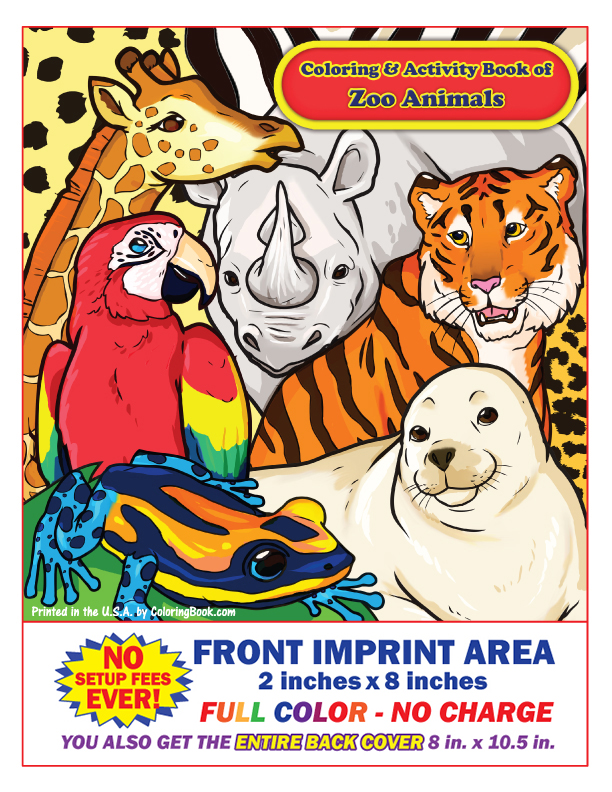 Zoo Animals Coloring Book