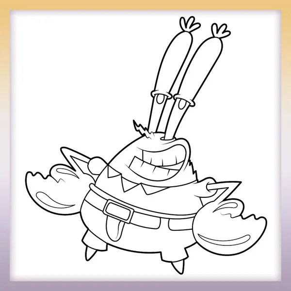 Spongebob Mr Krabs Coloring Pages