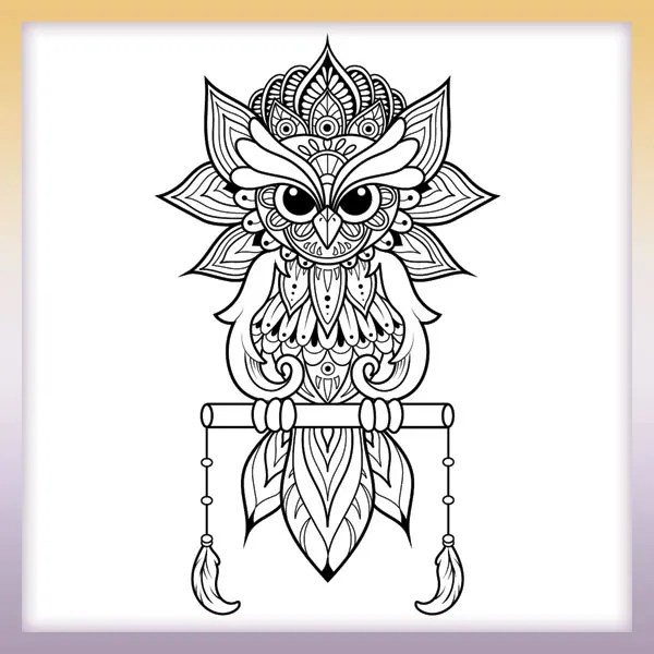 Owl Mandalas Coloring Pages