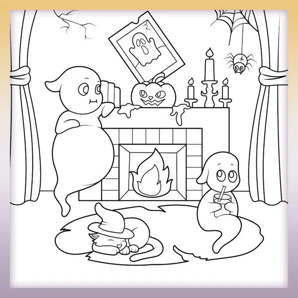 Ghost house Coloringbook.pics