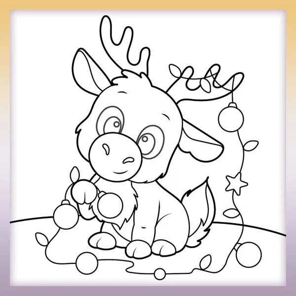 Baby Reindeer Coloringbook.pics