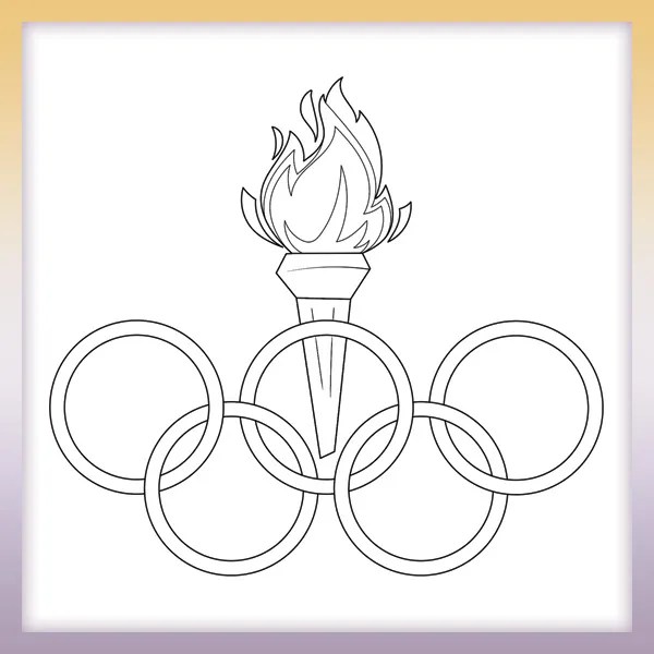 Olympic rings Coloringbook.pics
