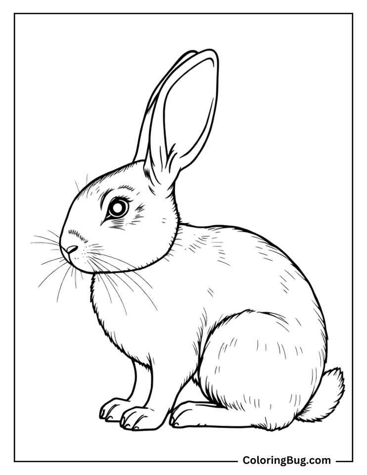 58 Cute Rabbit Coloring Pages (Free Printable PDFs)