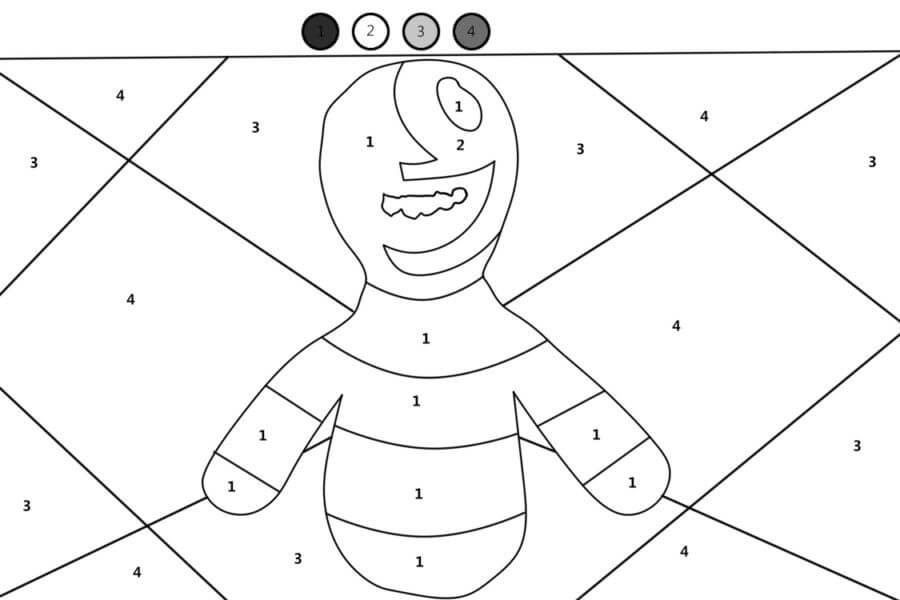 Basic Roblox Doors Color By Numbers Download, Print Now!