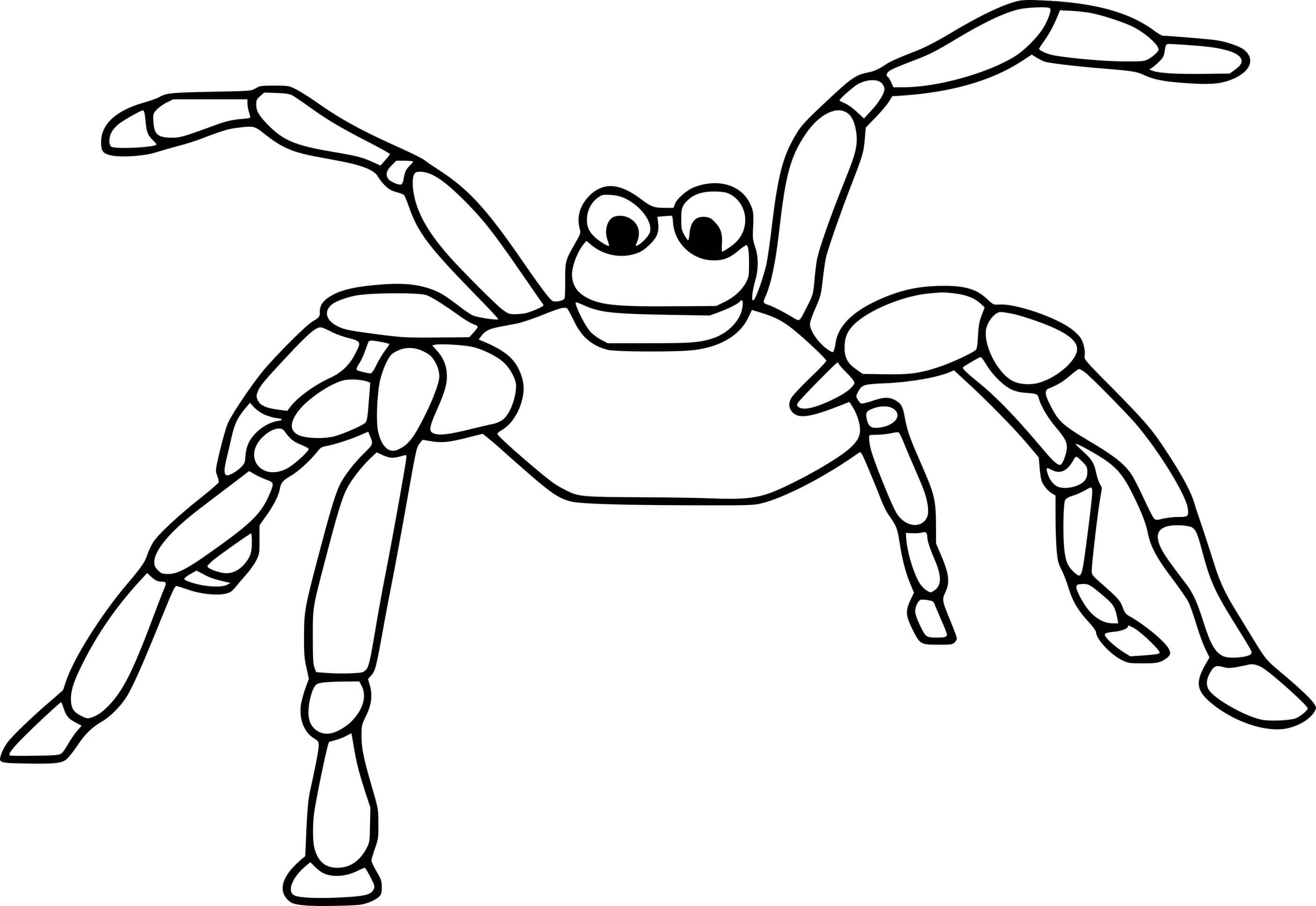 Cartoon Scary Spider Coloring Pages Coloring Cool
