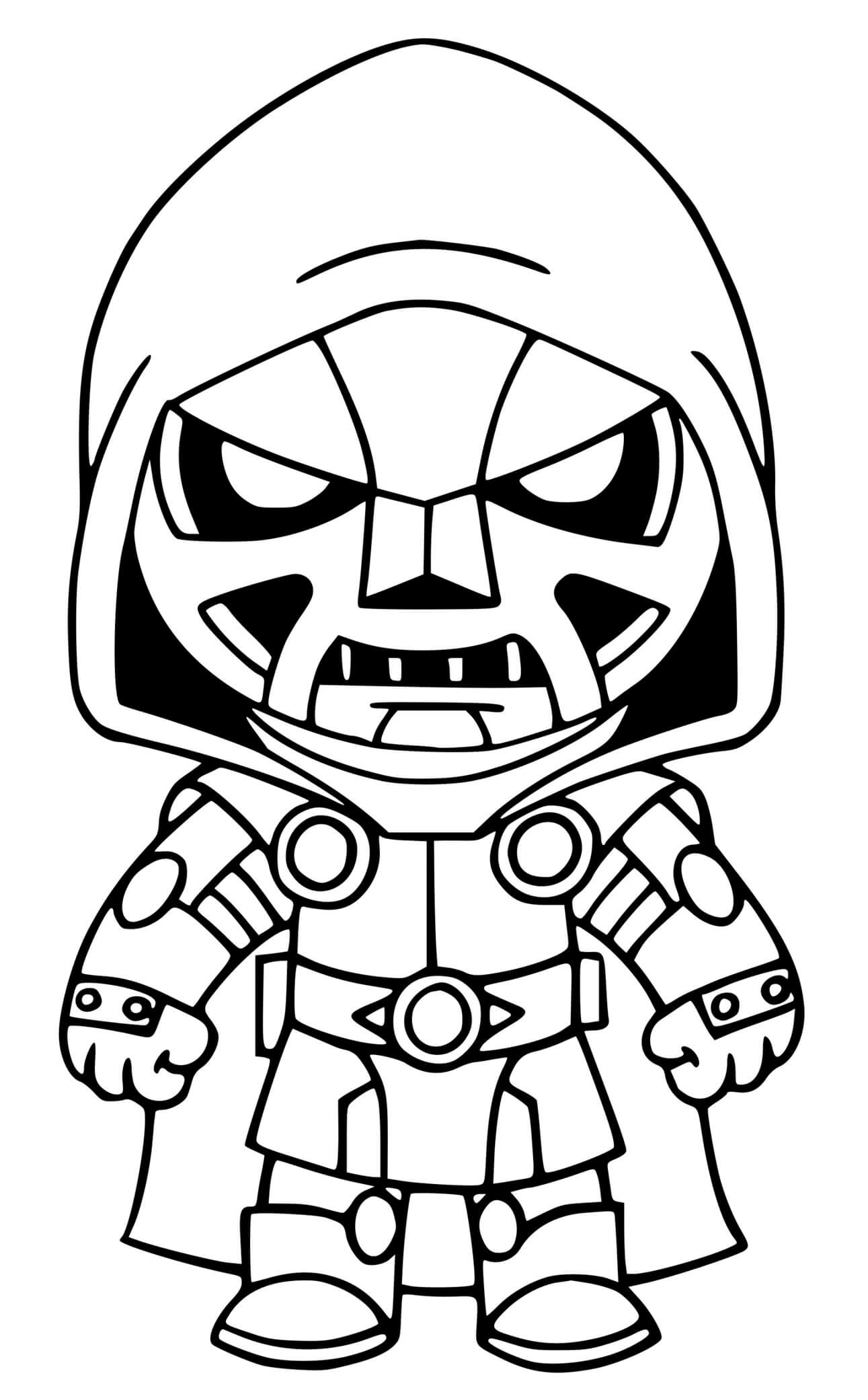 Doctor Doom Fortnite Coloring Pages Coloring Cool