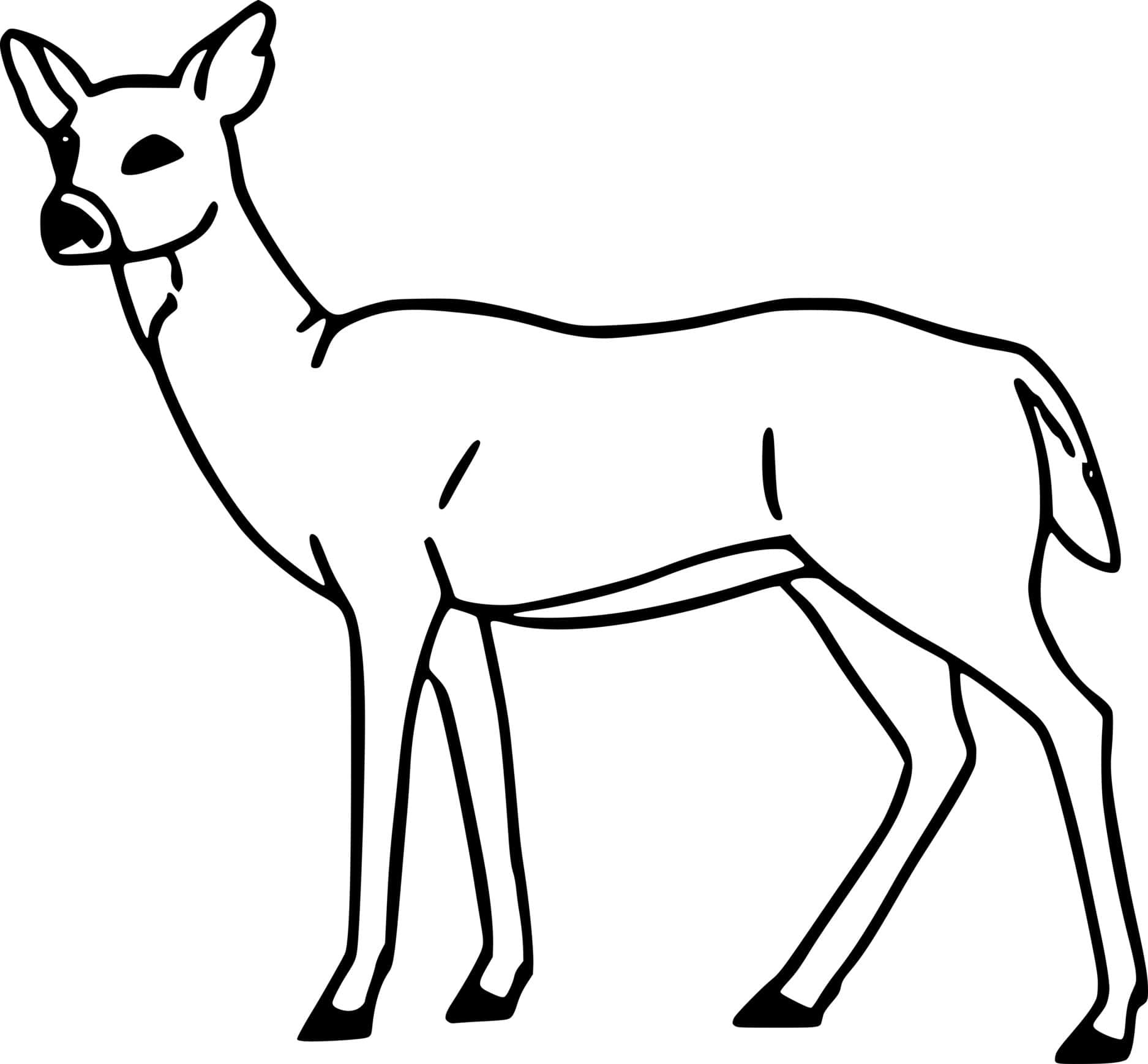 Realistic Deer And Trees Coloring Pages Coloring Cool