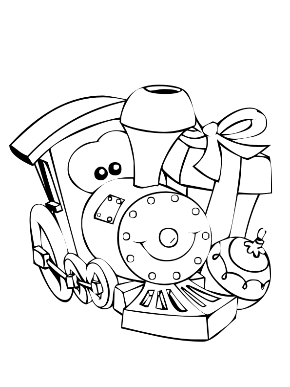 Christmas Train Coloring Pages Coloring Cool