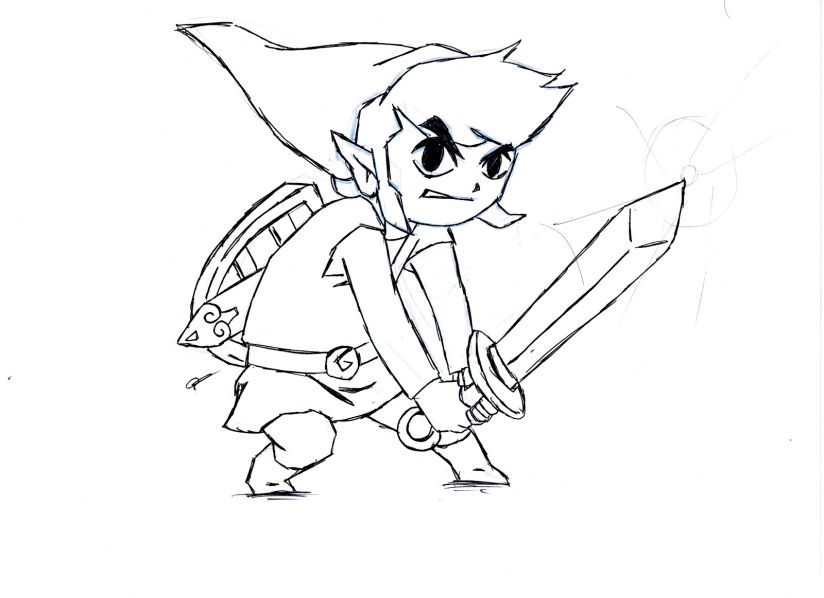 Legend Of Zelda Four Swords Coloring Pages Coloring Cool