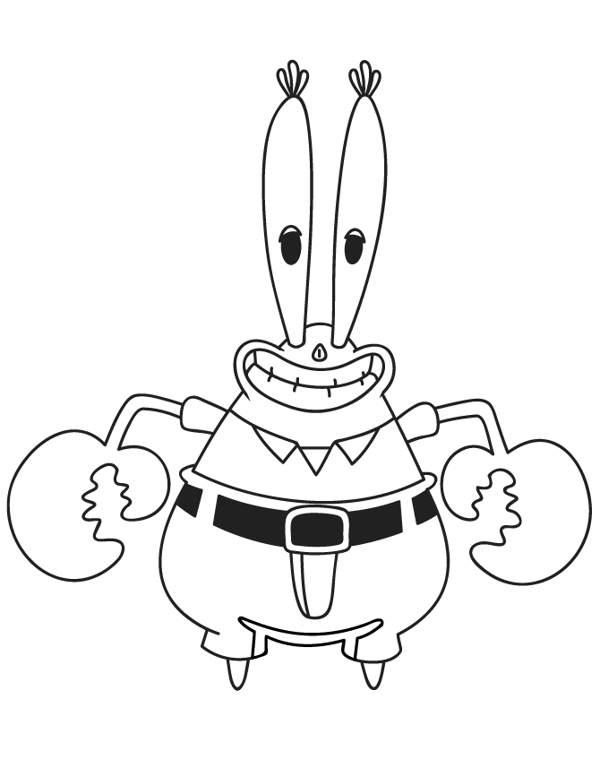 Spongebob Characters 50 For Kids Coloring Pages Coloring Cool