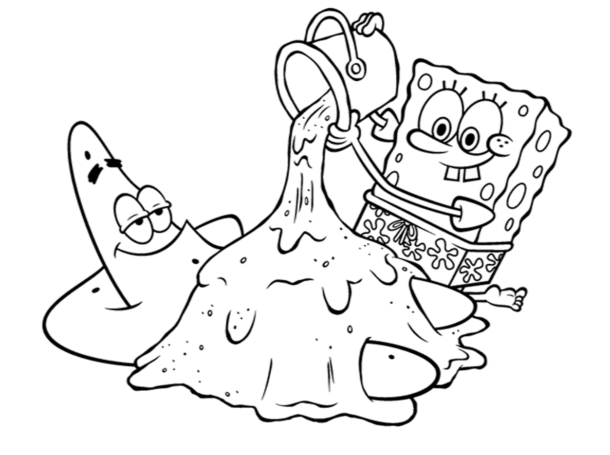 Spongebob Characters 52 For Kids Coloring Pages Coloring Cool