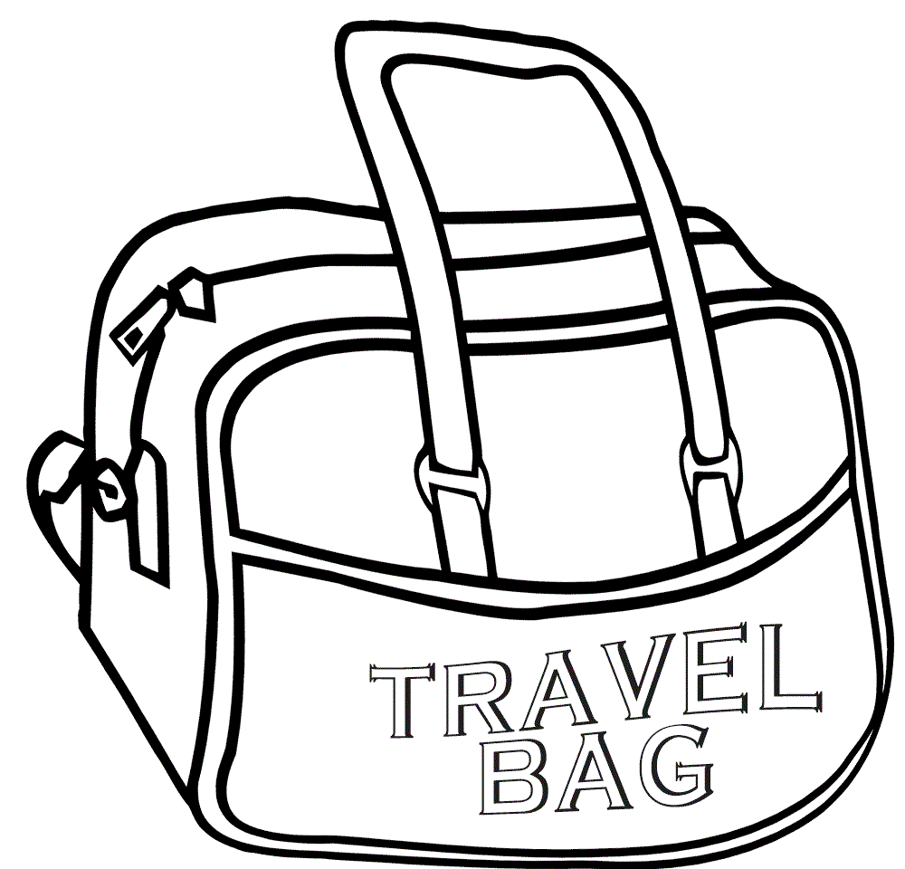 Travel Bag Coloring Page Cool Coloring Pages Coloring Cool