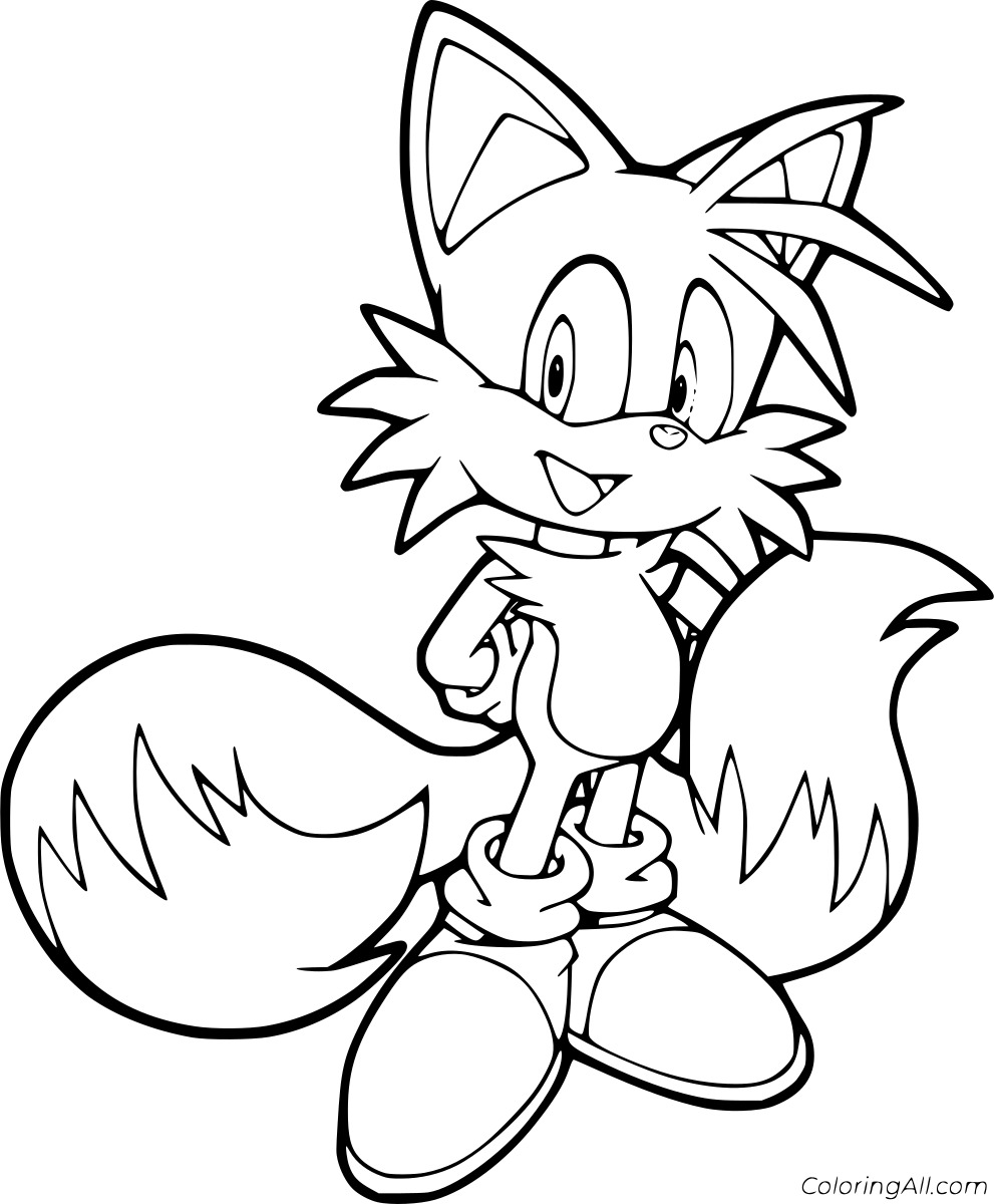 Miles Tails Prower Free Printable Coloring Pages Coloring Cool