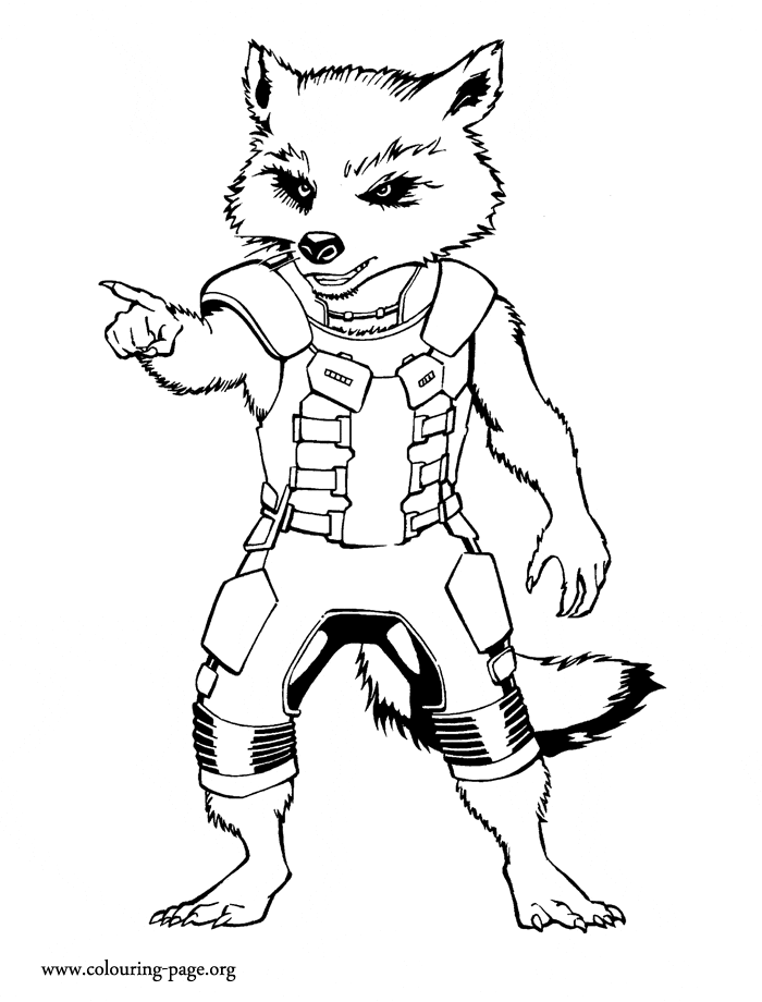 Rocket Raccoon Coloring Page The Best Porn Website