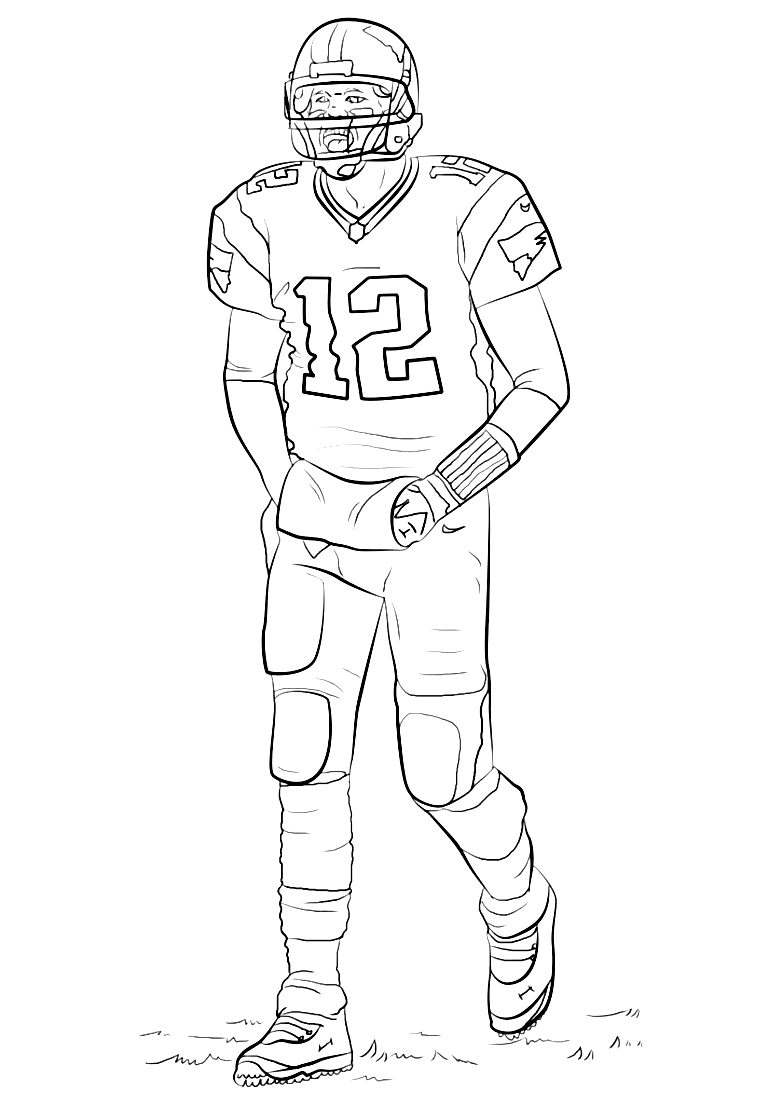 Free Printable Football Coloring Pages Coloring Cool