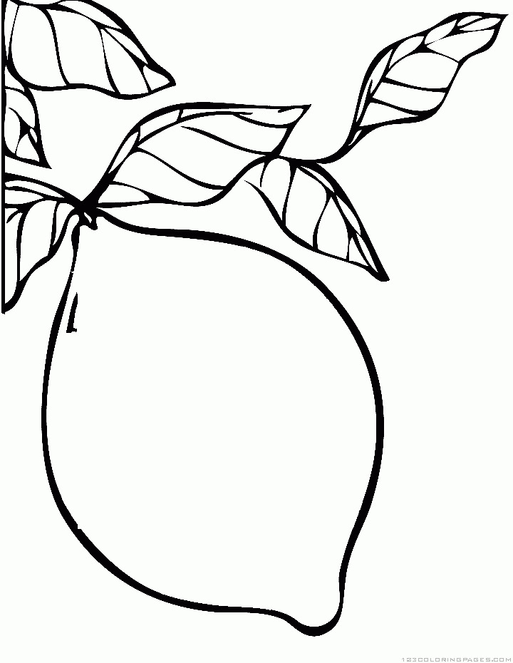 Lemon Printable Image Coloring Pages - Coloring Cool