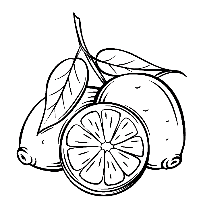 Lemon Picture For Children Coloring Pages Coloring Cool