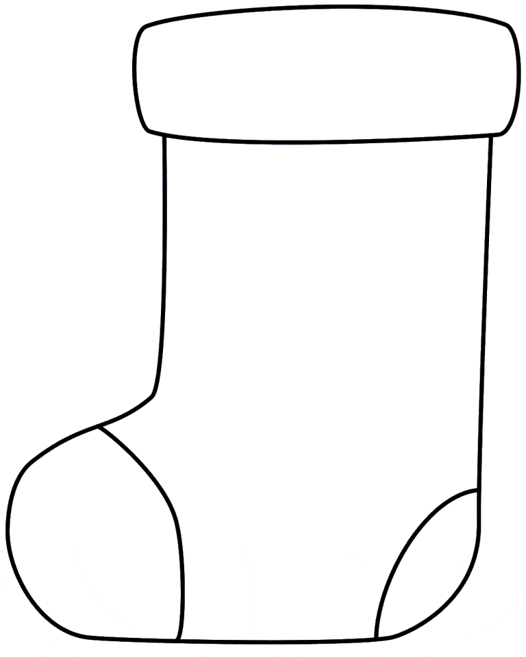 Christmas Stocking Coloring Pages - Coloring Cool