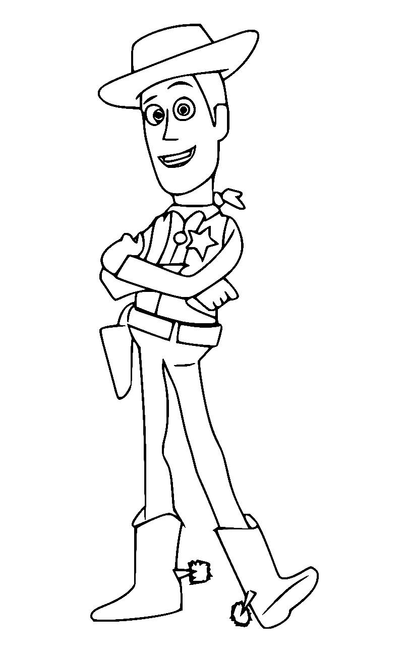 Easy Woody Coloring Page Coloring Pages