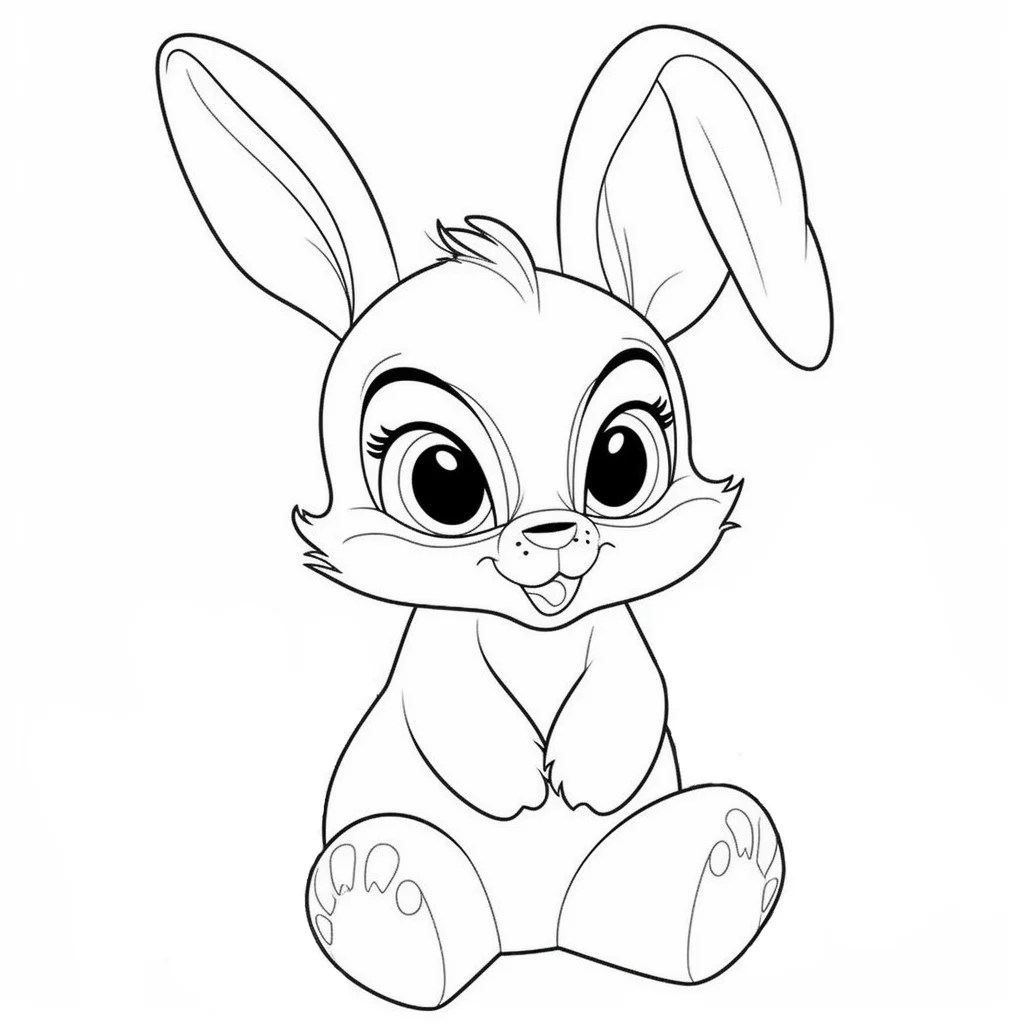 Rabbit coloring pages Coloring corner