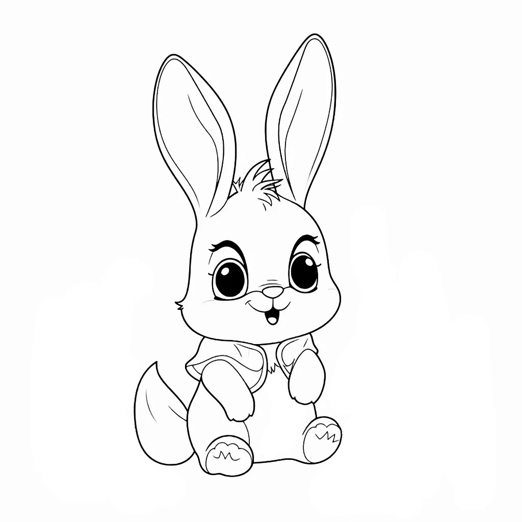 Rabbit coloring pages Coloring corner