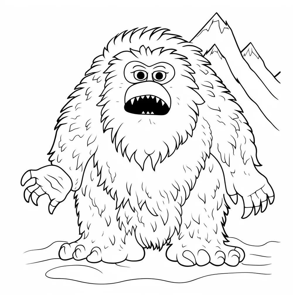 Yeti coloring page Coloring corner