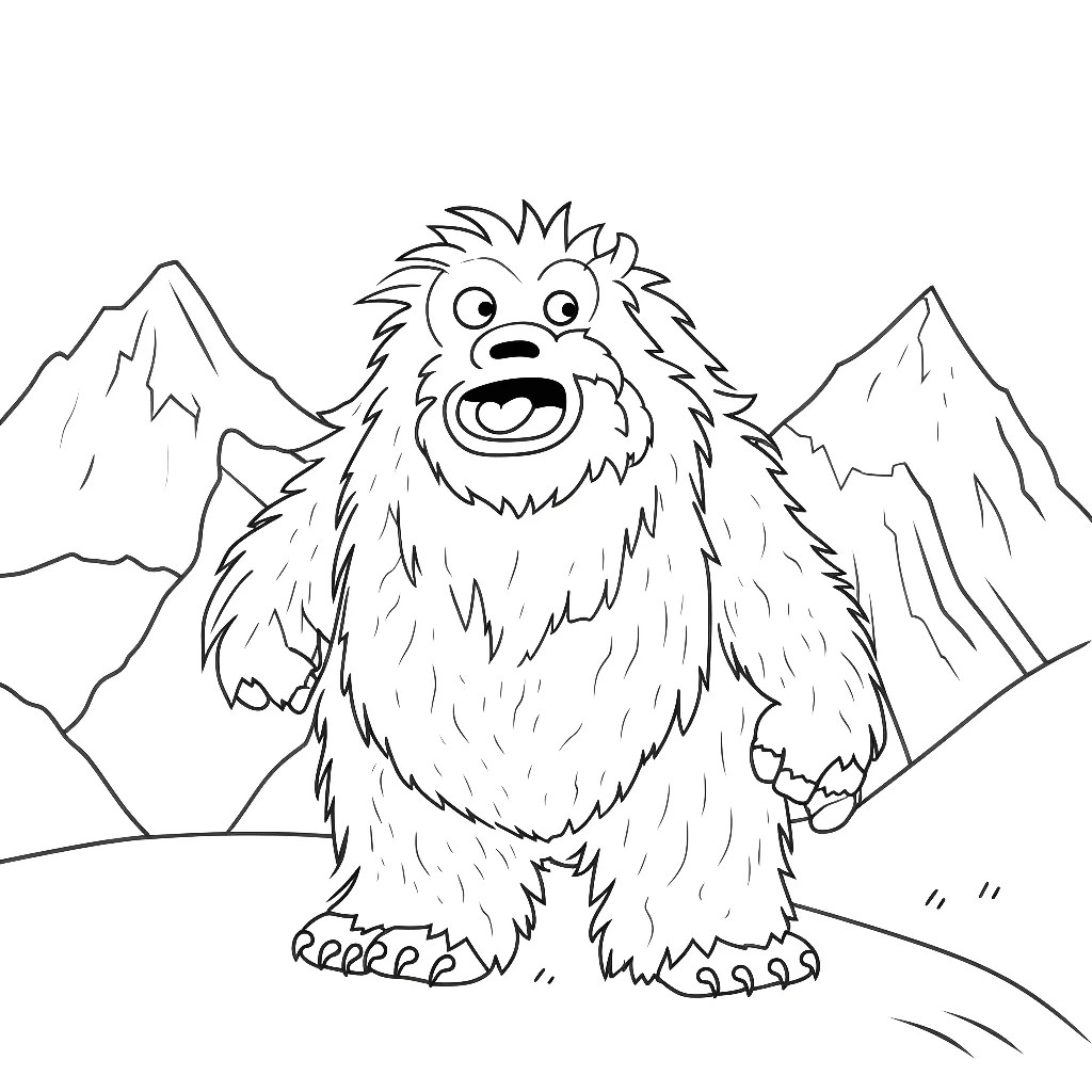 Yeti coloring page Coloring corner