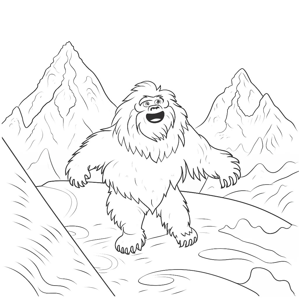 Yeti coloring page Coloring corner