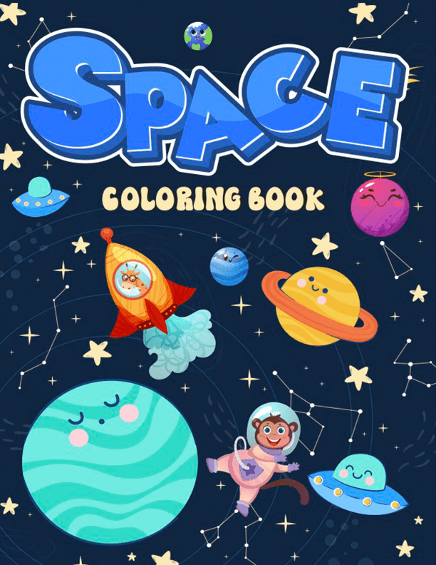 Kids Space Coloring Book Unleash Cosmic Creativity with Stellar
