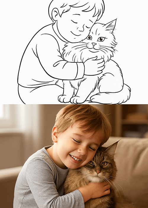 Image to Coloring Page Converter Free Online Tool