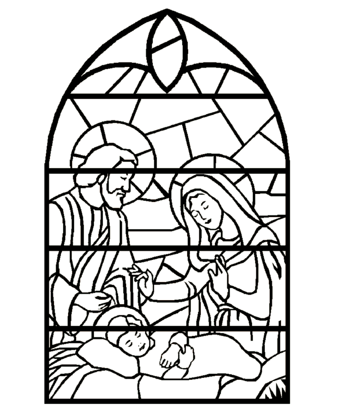 Christmas Window Coloring Page Page For All Ages Coloring Home