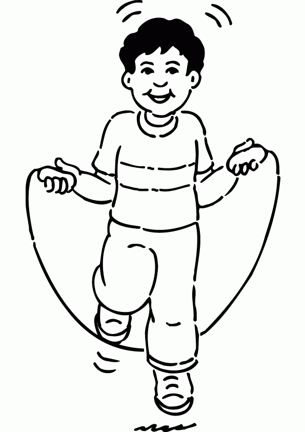 Jump Rope For Heart Coloring Pages Coloring Home