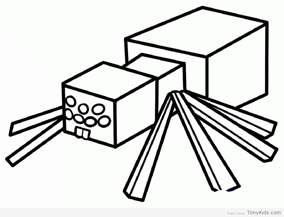 Minecraft Guardian Coloring Page Coloring Pages
