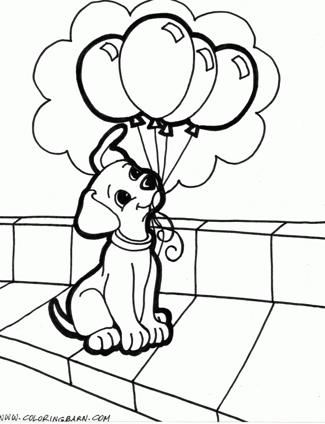 Coloring Pages Of Puppies And Kittens Coloring Home