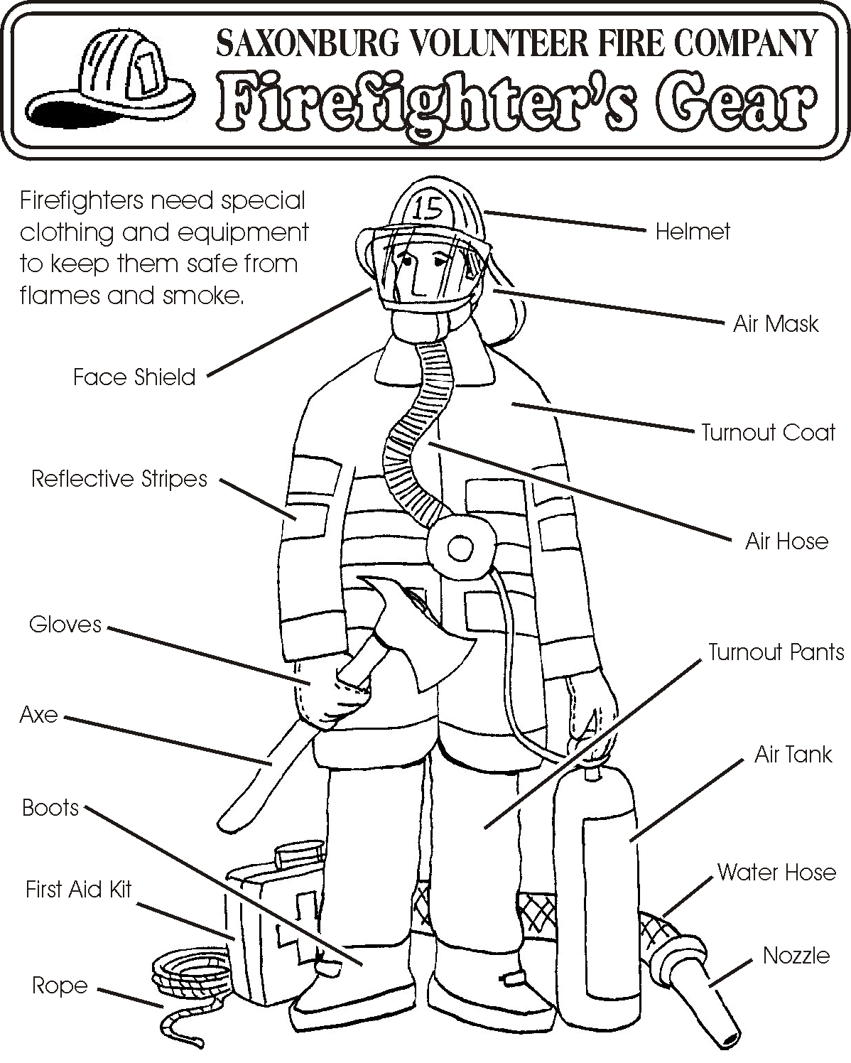 Fire Station Coloring Pages Coloring Home