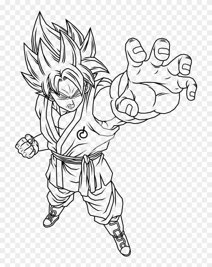 Goku Ssjb Coloring Page