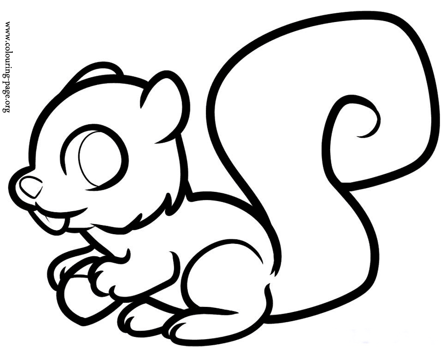 Chipmunk Coloring Pages For Kids Coloring Home