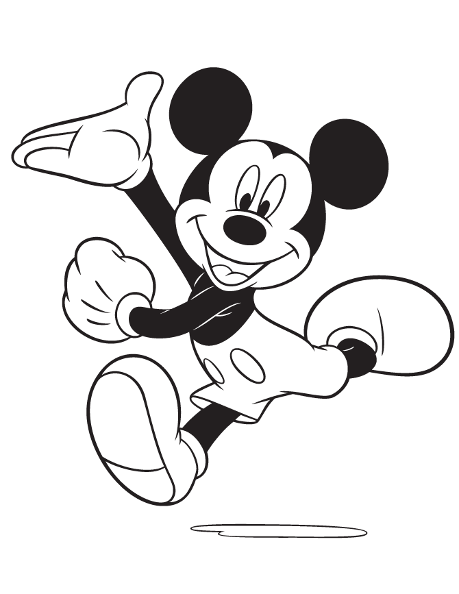 Mickey Mouse Head Coloring Pages Coloring Home
